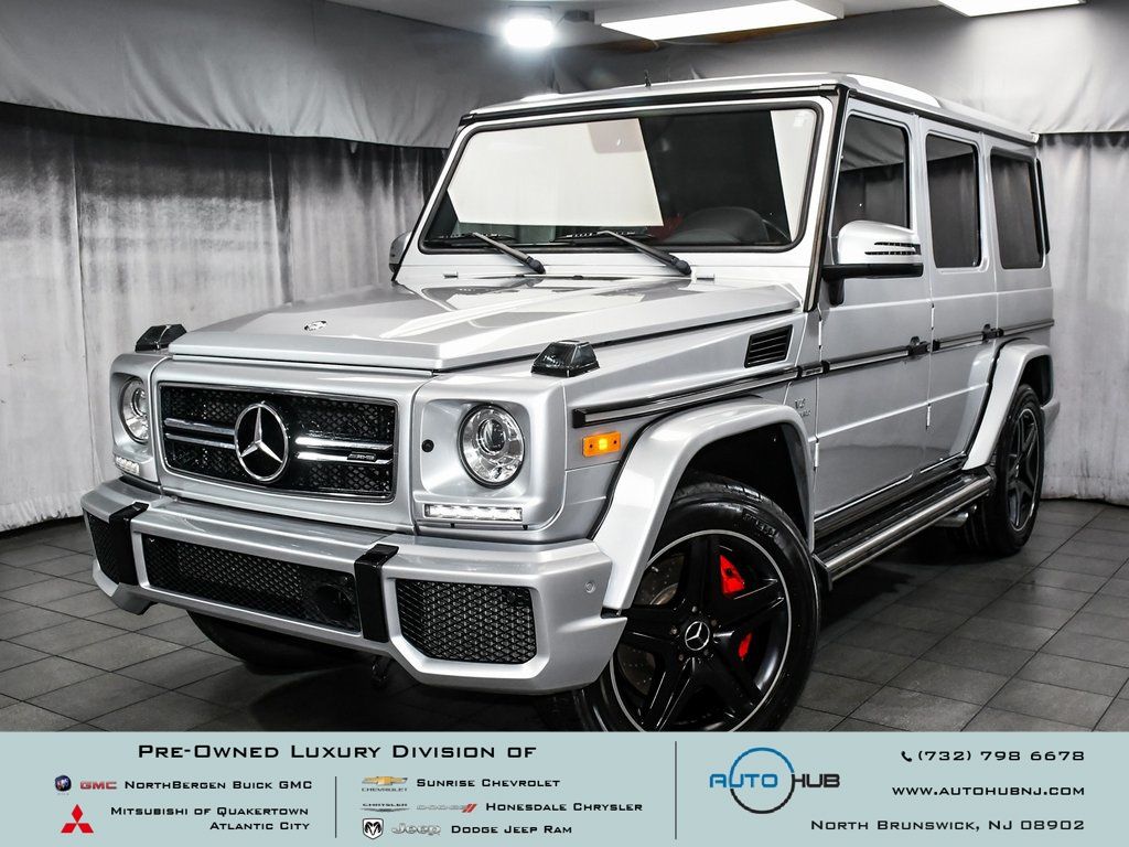 Silver 2016 Mercedes-Benz G-Class G 63 AMG 4MATIC SUV / Crossover All-Wheel Drive 7-Speed Automatic
