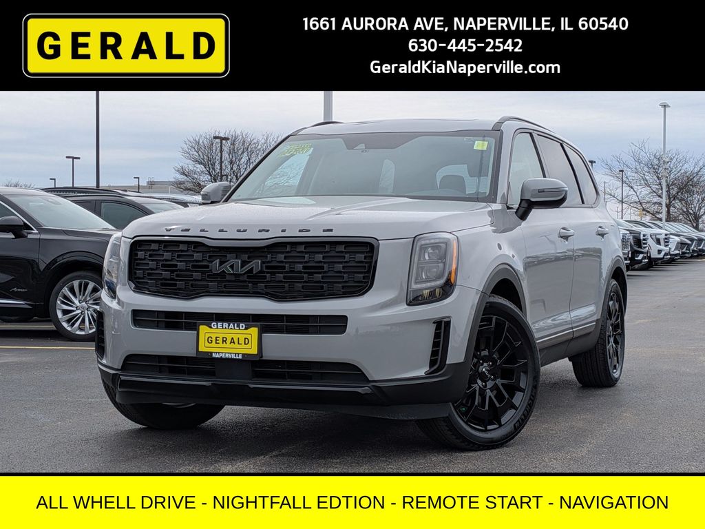 Wolf Gray 2022 Kia Telluride EX AWD SUV / Crossover All-Wheel Drive 8-Speed Automatic