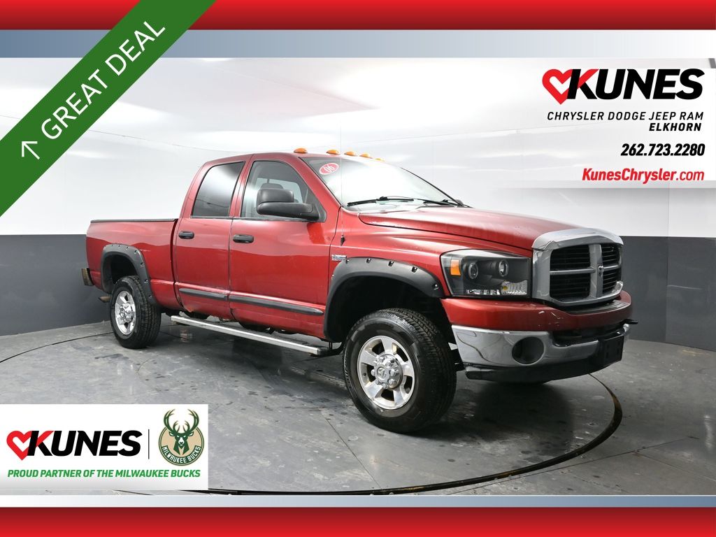 Inferno Red Crystal Pearl 2006 Dodge RAM 2500 SLT Quad Cab 4WD Pickup Truck Four-Wheel Drive 5-Speed Automatic