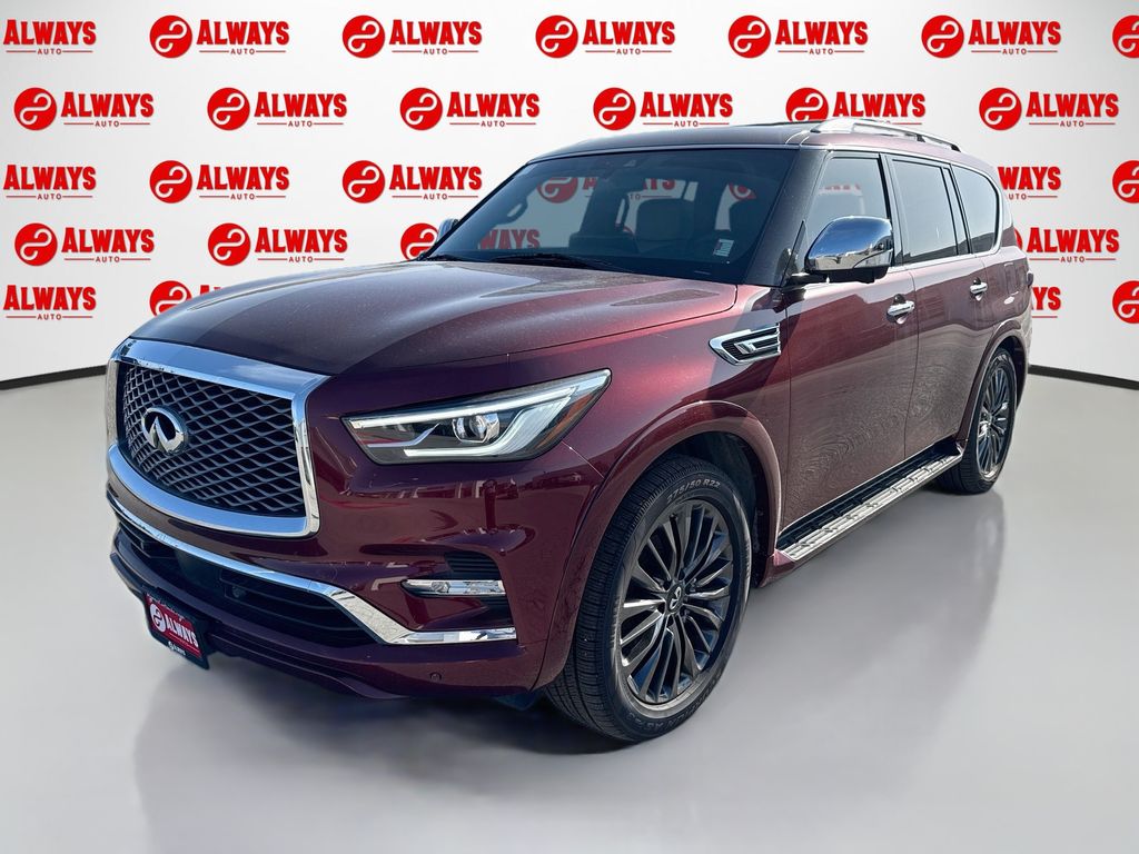 Coulis Red 2022 INFINITI QX80 SUV / Crossover Rear-Wheel Drive 7-Speed Automatic
