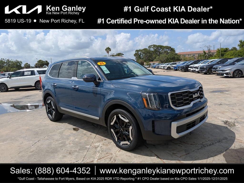 Midnight Lake Blue 2025 Kia Telluride S AWD SUV / Crossover All-Wheel Drive 8-Speed Automatic