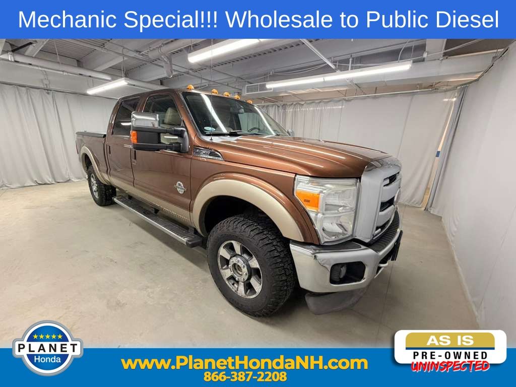 Golden Bronze Metallic 2011 Ford F-250 Super Duty Lariat Crew Cab 4WD Pickup Truck Four-Wheel Drive 6-Speed Automatic Overdrive