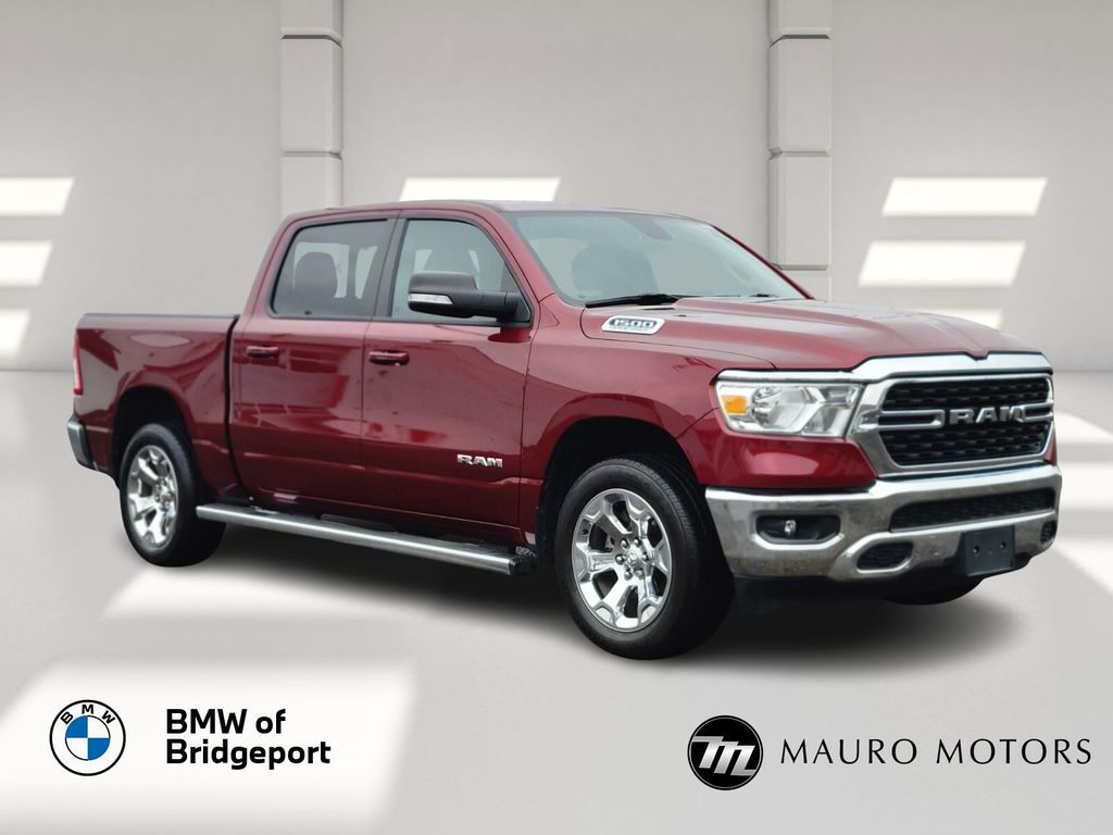 Delmonico Red Pearlcoat 2022 RAM 1500 Big Horn Crew Cab 4WD Pickup Truck Four-Wheel Drive Automatic