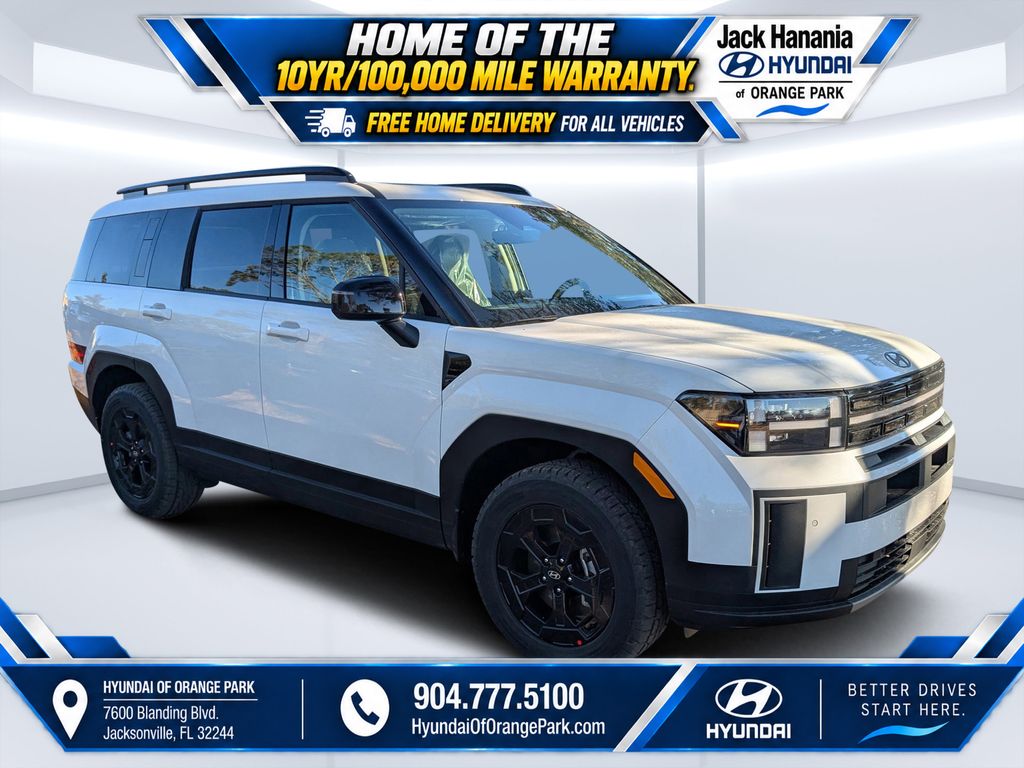 Serenity White 2026 Hyundai Santa Fe SUV / Crossover All-Wheel Drive 8-Speed Automatic