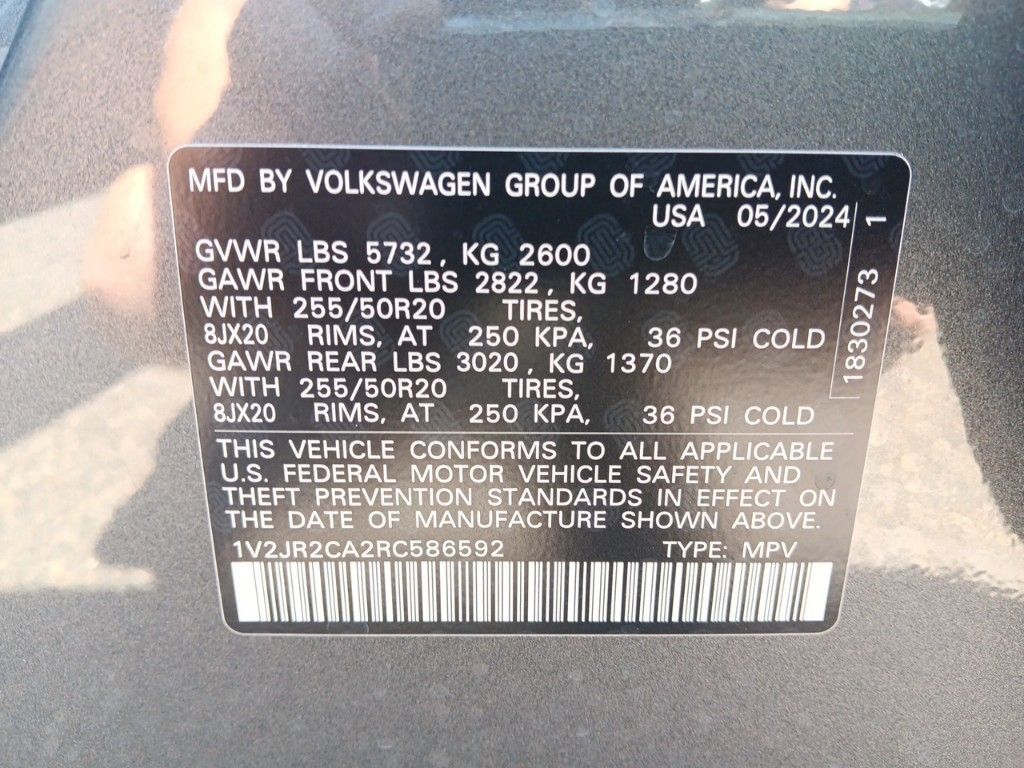 2024 Volkswagen Atlas 2.0T SE w/Technology 29