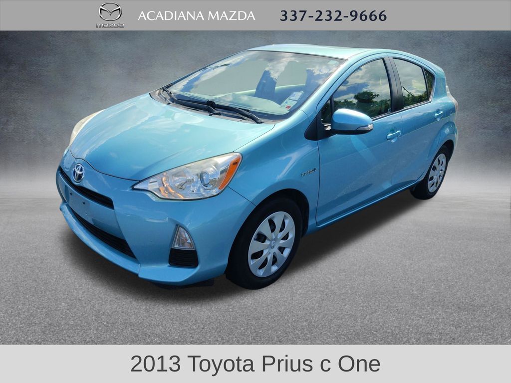 Summer Rain Metallic 2013 Toyota Prius c One Hatchback Front-Wheel Drive Continuously Variable Transmission