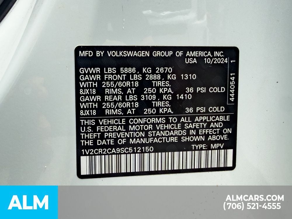 Used 2025 Black Volkswagen 2.0T Peak Edition image 12