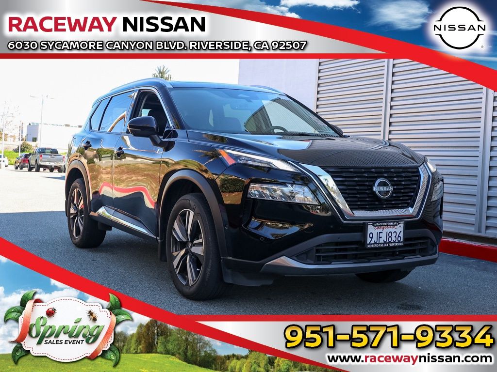 Super Black 2023 Nissan Rogue SL FWD SUV / Crossover Front-Wheel Drive Continuously Variable Transmission