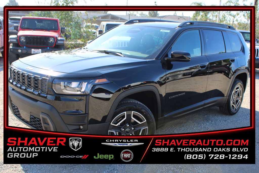 Diamond Black 2026 Jeep Cherokee SUV / Crossover Four-Wheel Drive Continuously Variable Transmission