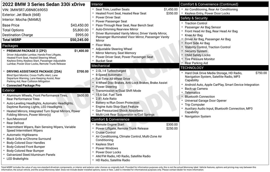 Used Car 2022 Bmw 3 Series  330i Xdrive For Sale Under $30,000 In Austin, Texas