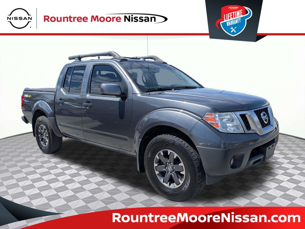 Gray (Gun Metallic) 2016 Nissan Frontier PRO-4X Crew Cab 4WD Pickup Truck Four-Wheel Drive 5-Speed Automatic Overdrive