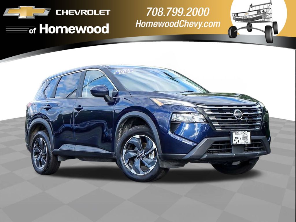 Deep Ocean Blue Pearl 2024 Nissan Rogue SUV / Crossover All-Wheel Drive Continuously Variable Transmission