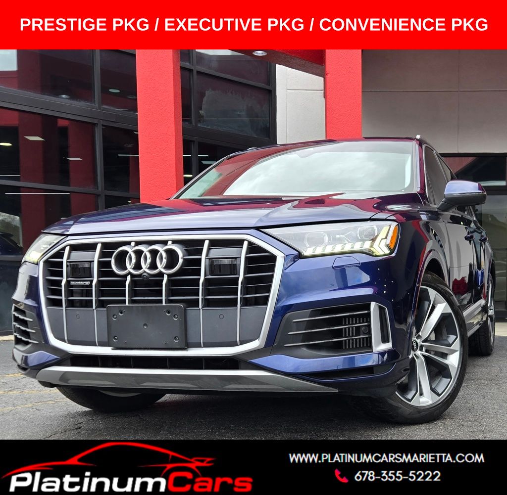 Galaxy Blue Metallic 2021 Audi Q7 SUV / Crossover All-Wheel Drive 8-Speed Automatic