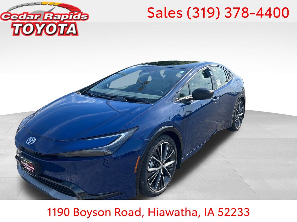 Blue 2026 Toyota Prius XLE FWD Hatchback Front-Wheel Drive Continuously Variable Transmission