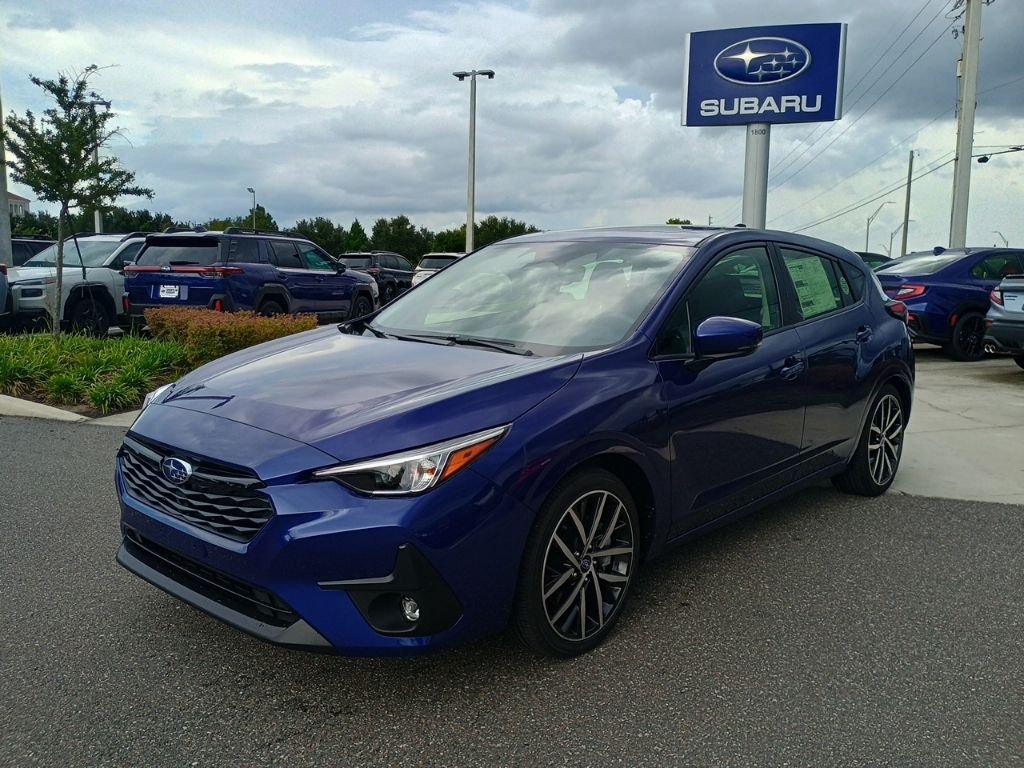 Blue 2026 Subaru Impreza Wagon All-Wheel Drive Continuously Variable Transmission