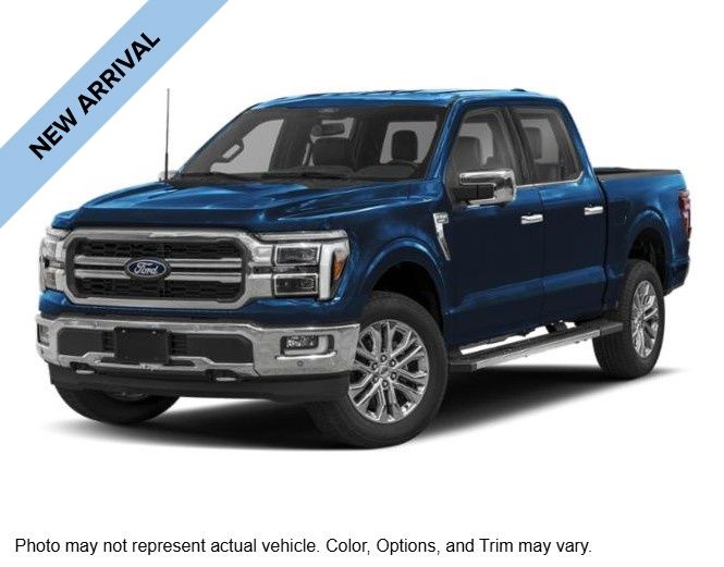 Blue Metallic 2024 Ford F-150 Pickup Truck Four-Wheel Drive Automatic