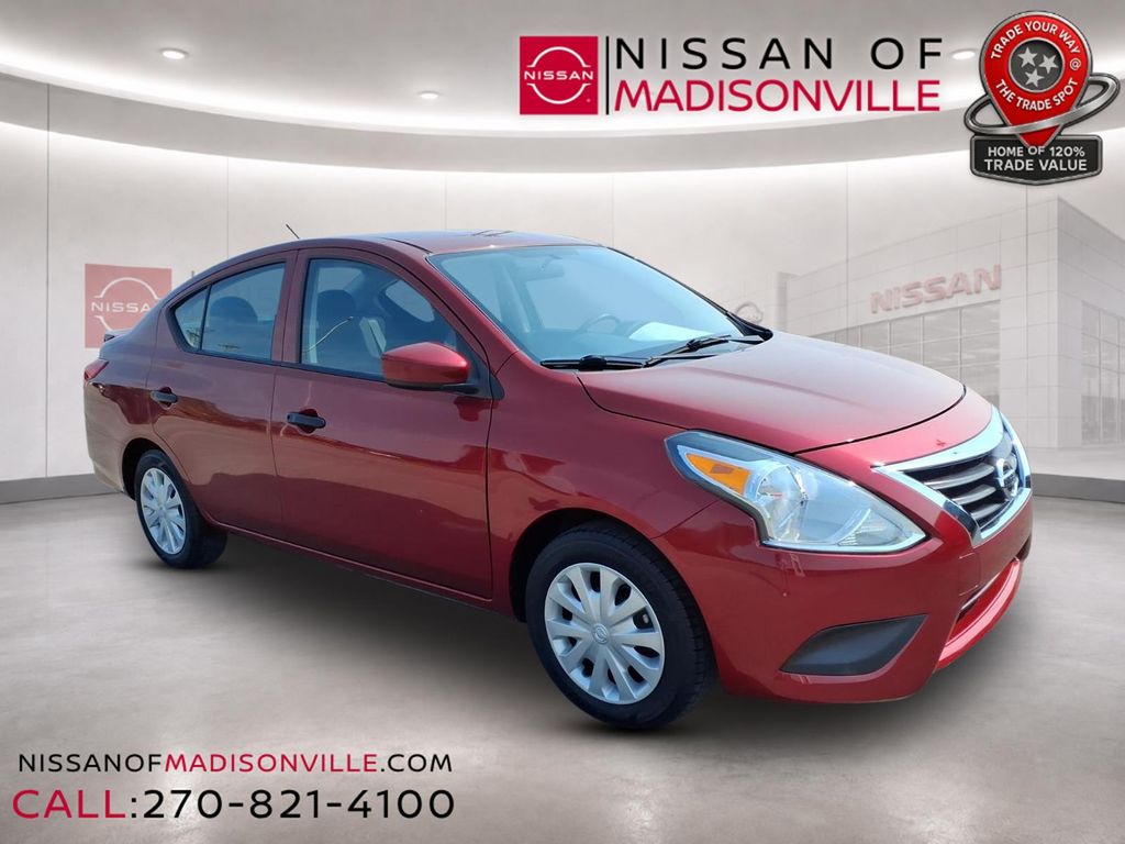 Cayenne Red 2017 Nissan Versa Sedan Front-Wheel Drive Continuously Variable Transmission