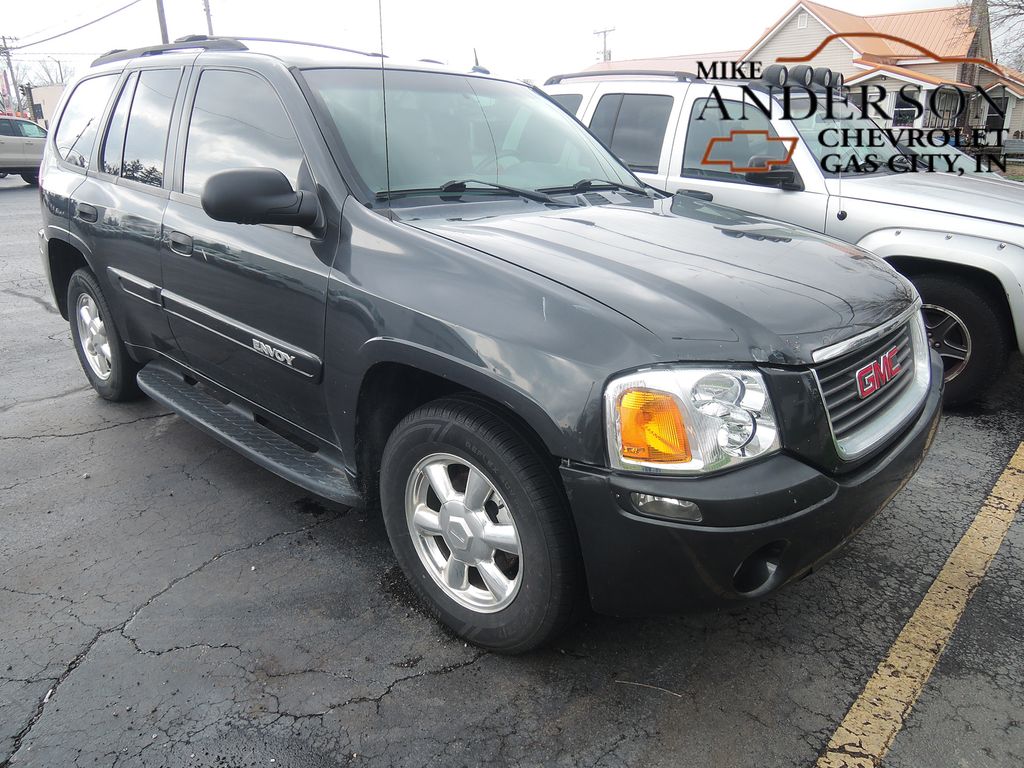 Carbon Metallic 2004 GMC Envoy 4 Dr SLE 4WD SUV SUV / Crossover Four-Wheel Drive 4-Speed Automatic Overdrive
