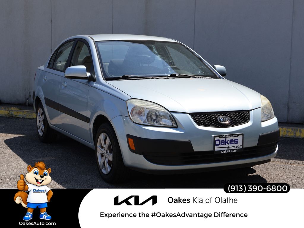 Polar Blue 2009 Kia Rio Sedan Front-Wheel Drive 5-Speed Manual Overdrive