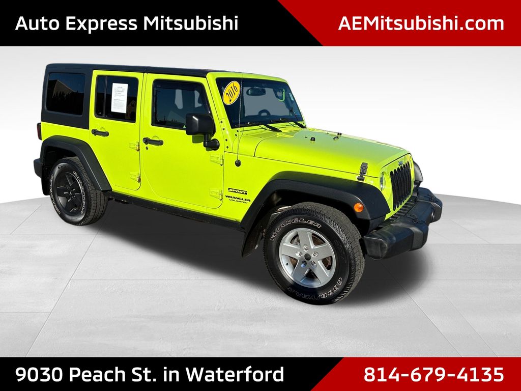 2016 Jeep Wrangler Unlimited Sport Green at Auto Express Mitsubishi