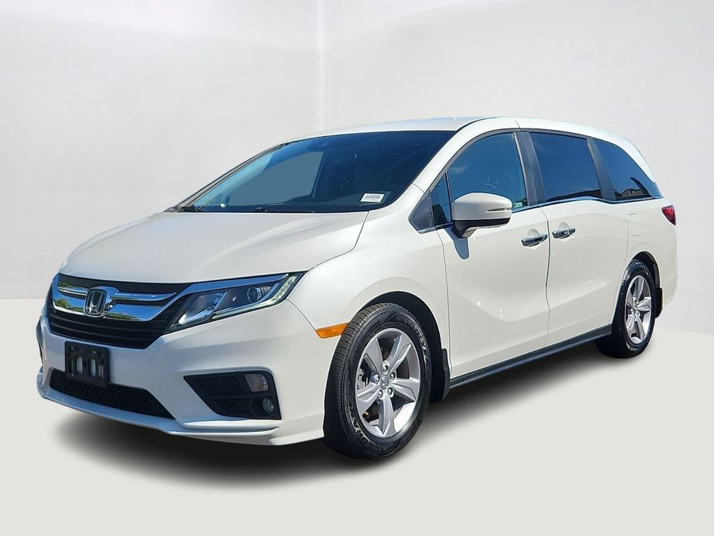 Platinum White 2020 Honda Odyssey Minivan Front-Wheel Drive Automatic