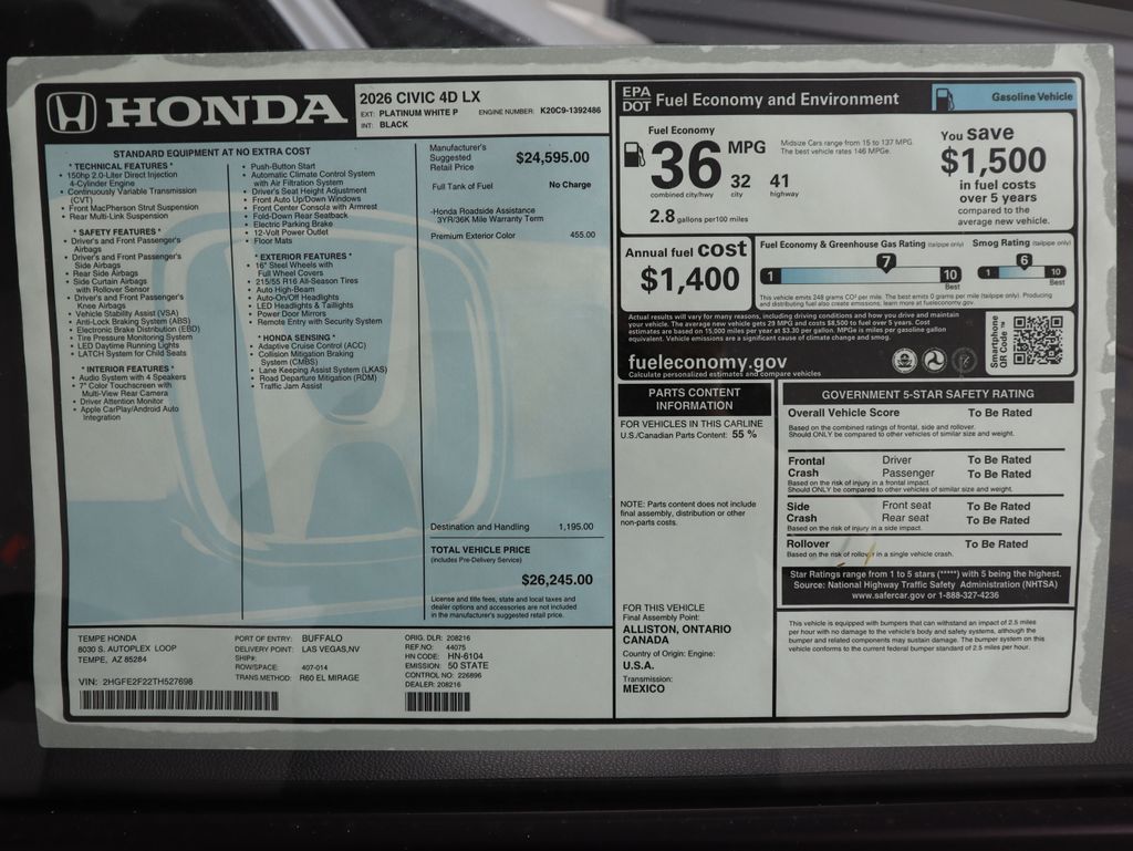 Thumbnail: 2026 Honda Civic - 9