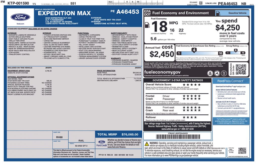 Used 2023 White Ford XLT image 46
