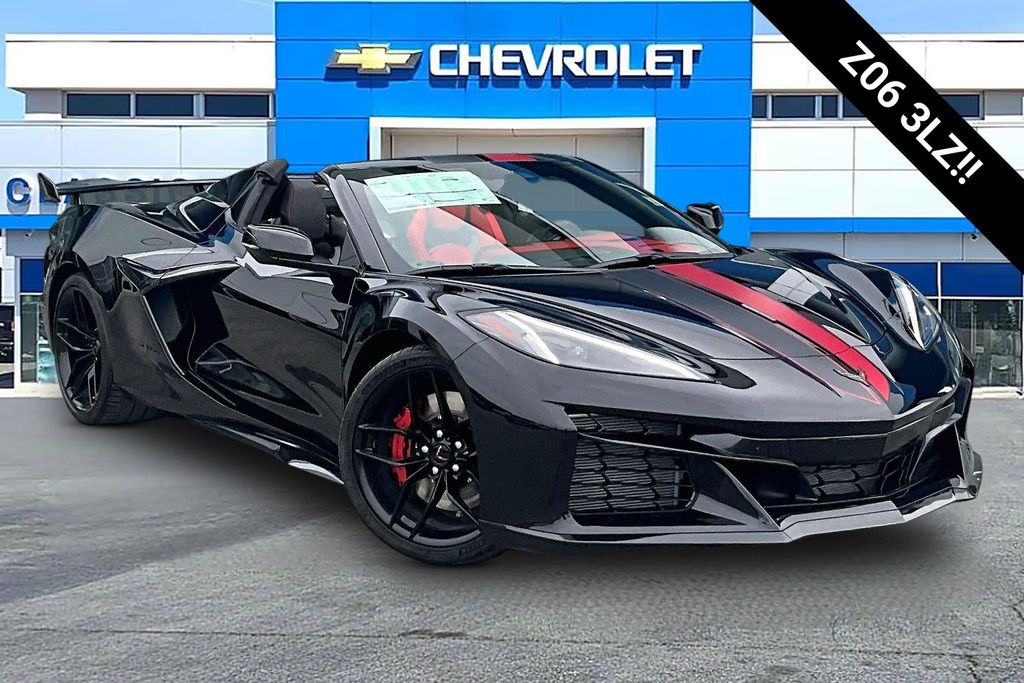 Black 2026 Chevrolet Corvette Convertible Rear-Wheel Drive 8-Speed Dual Clutch