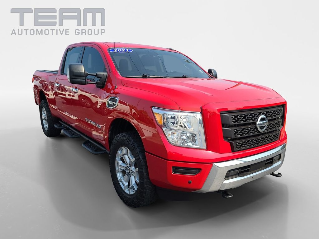 Red Alert 2021 Nissan Titan Pickup Truck Automatic
