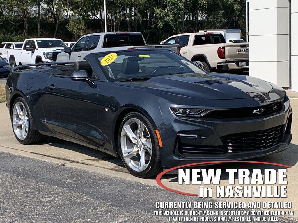 Shadow Gray Metallic 2021 Chevrolet Camaro Convertible Rear-Wheel Drive Automatic