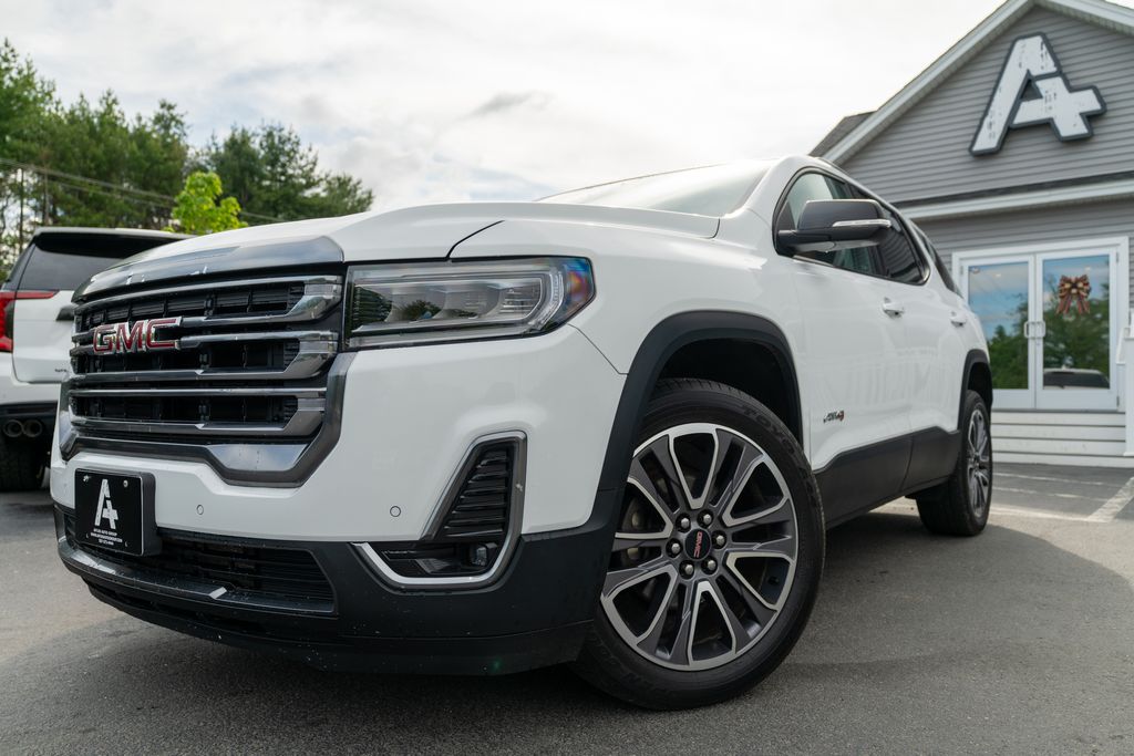 Summit White 2020 GMC Acadia AT4 AWD SUV / Crossover Four-Wheel Drive 9-Speed Automatic