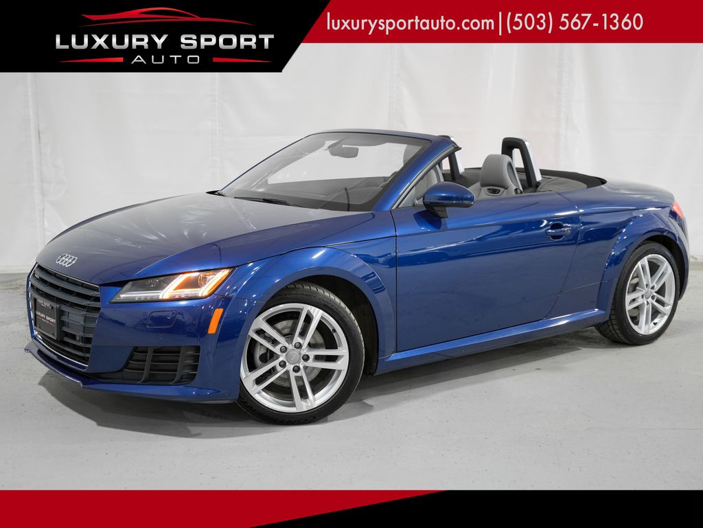 Blue Metallic 2017 Audi TT 2.0T quattro Roadster AWD Convertible All-Wheel Drive 6-Speed Automatic