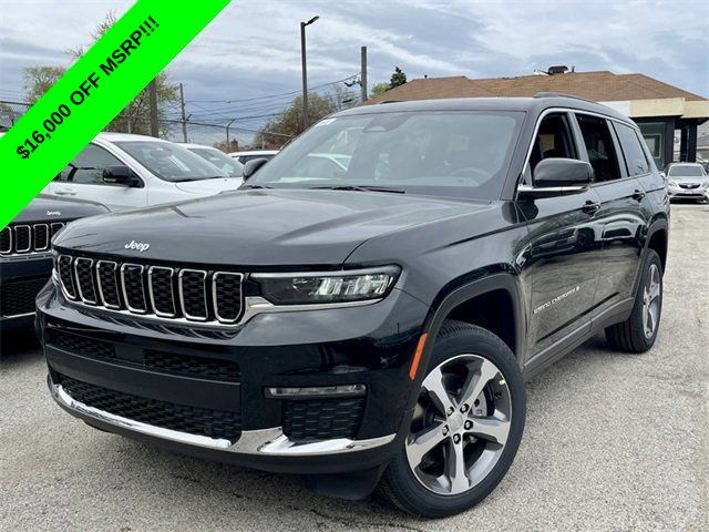 Diamond Black Crystal Pearlcoat 2024 Jeep Grand Cherokee L SUV / Crossover Four-Wheel Drive 8-Speed Automatic