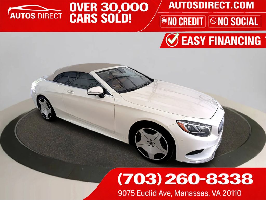 White 2017 Mercedes-Benz S-Class Convertible Rear-Wheel Drive 9-Speed Automatic