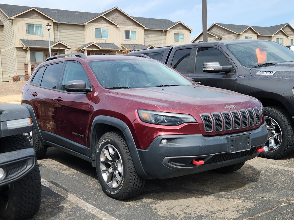 Velvet Red Pearlcoat 2019 Jeep Cherokee Trailhawk 4WD SUV / Crossover Four-Wheel Drive 9-Speed Automatic