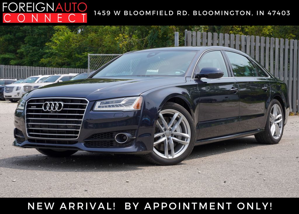 Moonlight Blue Metallic 2017 Audi A8 Sedan All-Wheel Drive 8-Speed Automatic