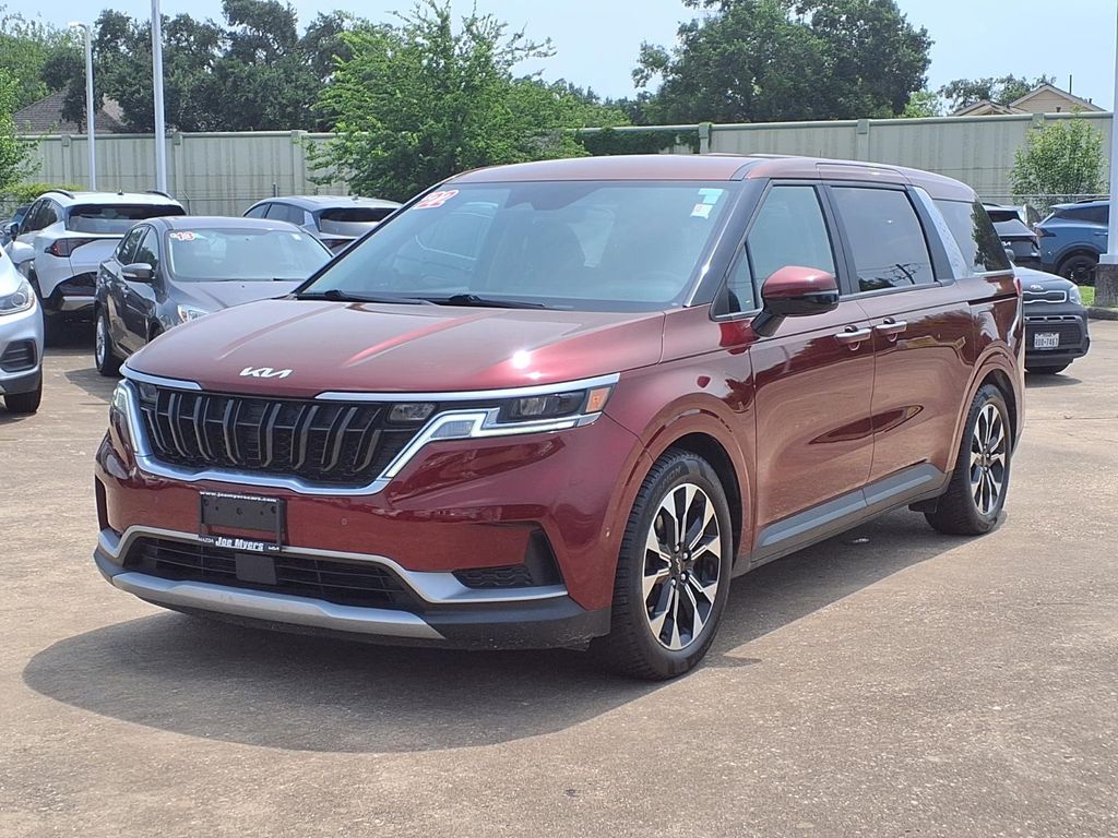 2022 Kia Carnival EX Red at Joe Myers Mazda Kia
