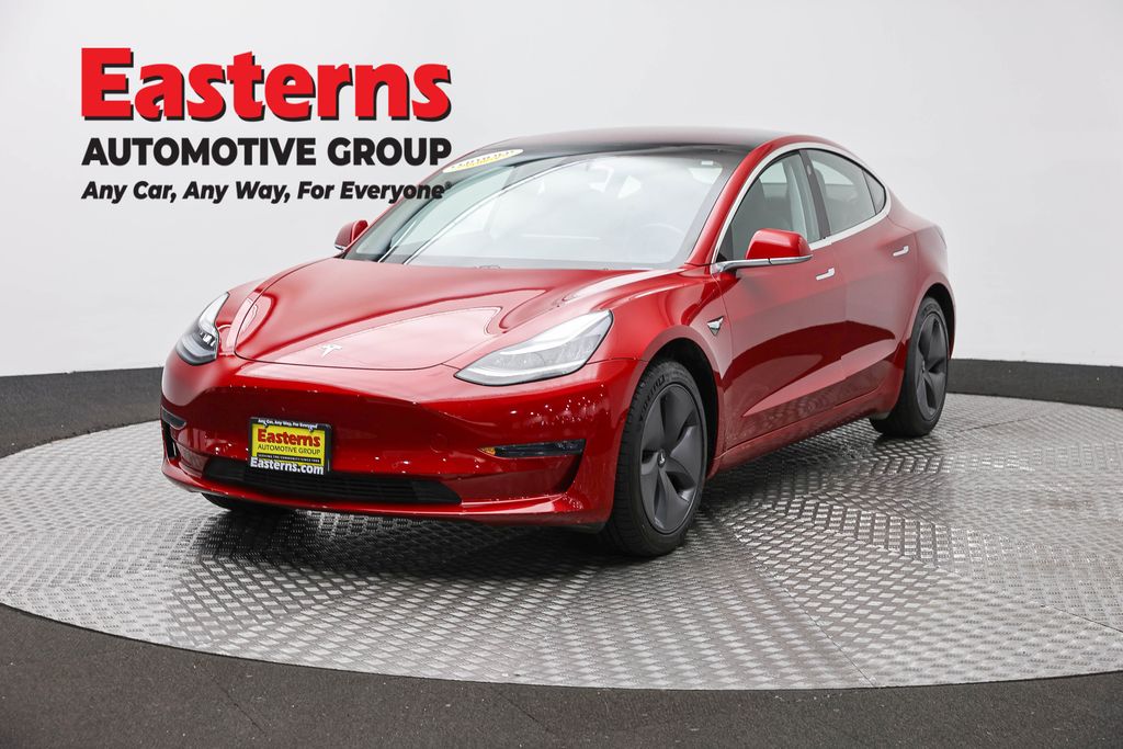 Red Multi-Coat 2018 Tesla Model 3 Sedan Rear-Wheel Drive 1-Speed Automatic