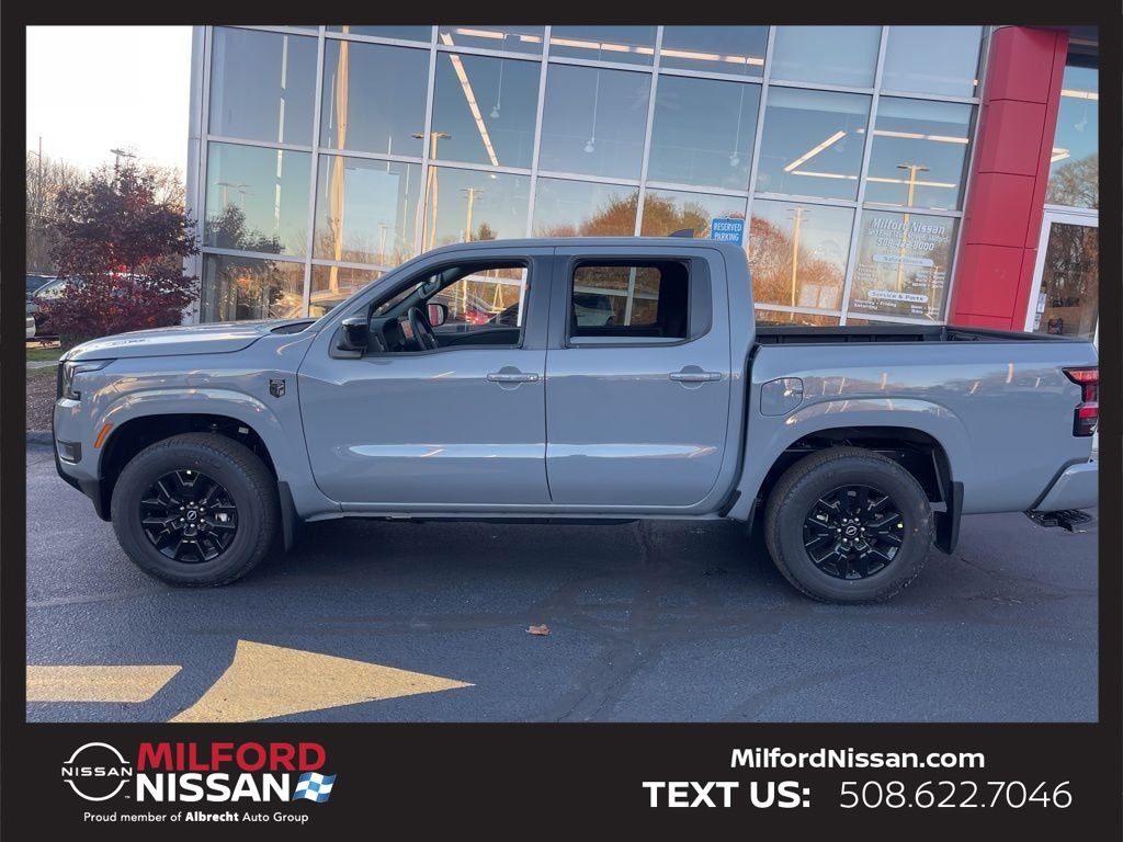 Boulder Gray 2026 Nissan Frontier Pickup Truck Four-Wheel Drive 9-Speed Automatic Overdrive