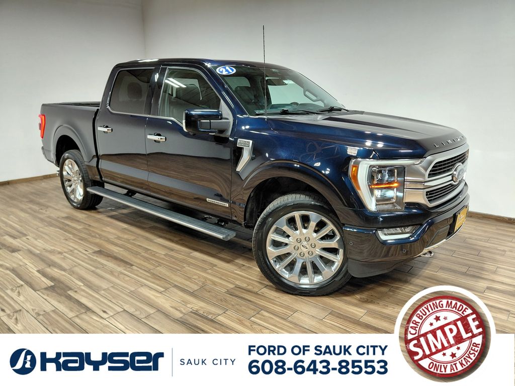Antimatter Blue Metallic 2021 Ford F-150 Pickup Truck Four-Wheel Drive Automatic
