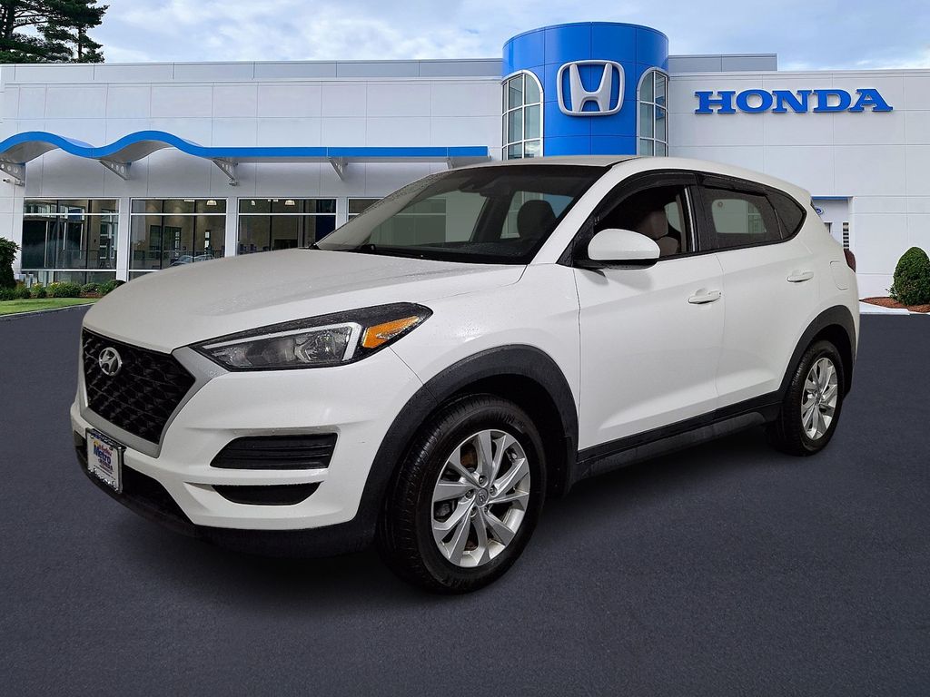 Winter White 2020 Hyundai Tucson SUV / Crossover All-Wheel Drive 6-Speed Automatic