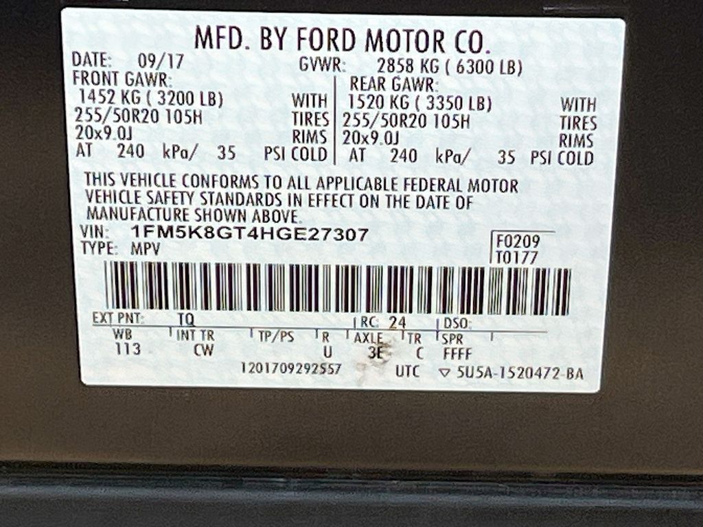 Used 2017 Quartz Metallic Ford Sport image 33