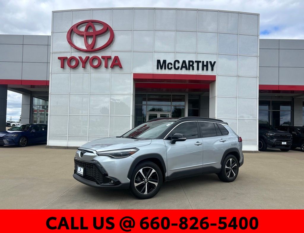 Sonic Silver 2025 Toyota Corolla Cross Hybrid SUV / Crossover All-Wheel Drive Continuously Variable Transmission