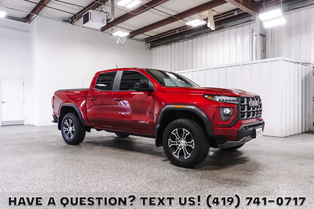 Volcanic Red Tintcoat 2025 GMC Canyon Pickup Truck Four-Wheel Drive 8-Speed Automatic