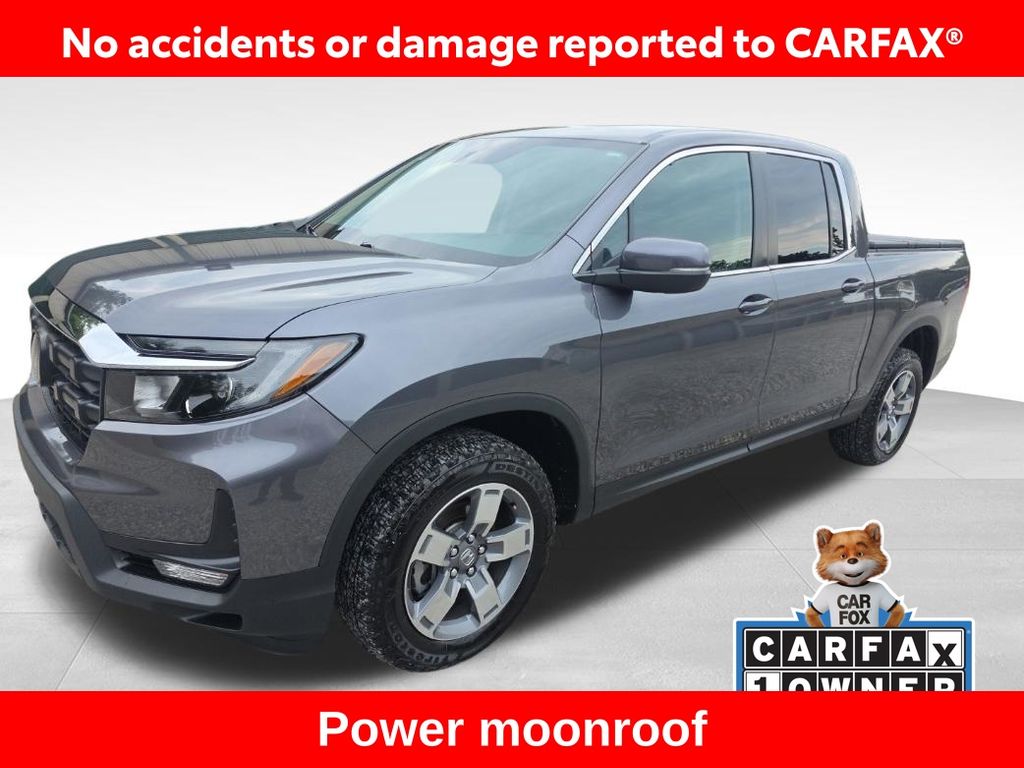 Solar Silver Metallic 2025 Honda Ridgeline Pickup Truck All-Wheel Drive 9-Speed Automatic