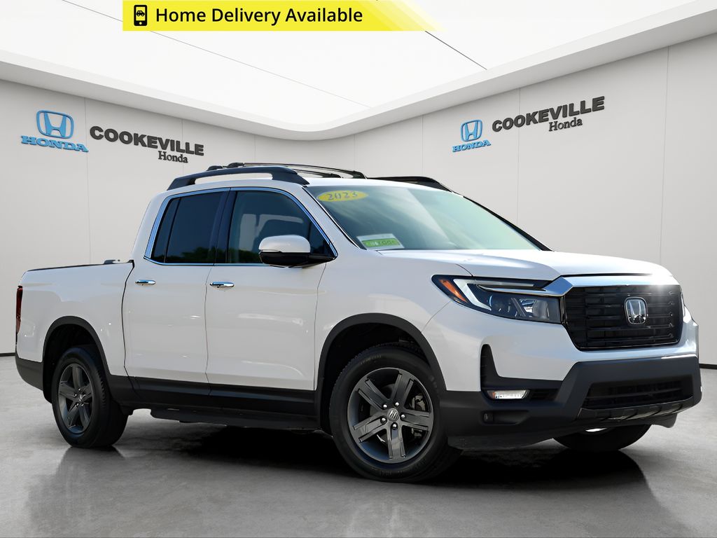 White 2023 Honda Ridgeline Pickup Truck All-Wheel Drive 9-Speed Automatic