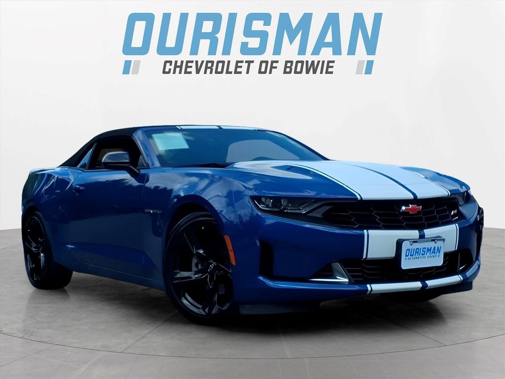 Blue 2023 Chevrolet Camaro Convertible Rear-Wheel Drive Automatic
