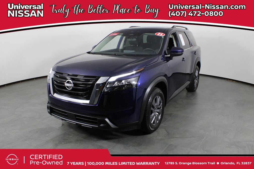 Deep Ocean Blue Pearl 2025 Nissan Pathfinder SUV / Crossover Front-Wheel Drive 9-Speed Automatic