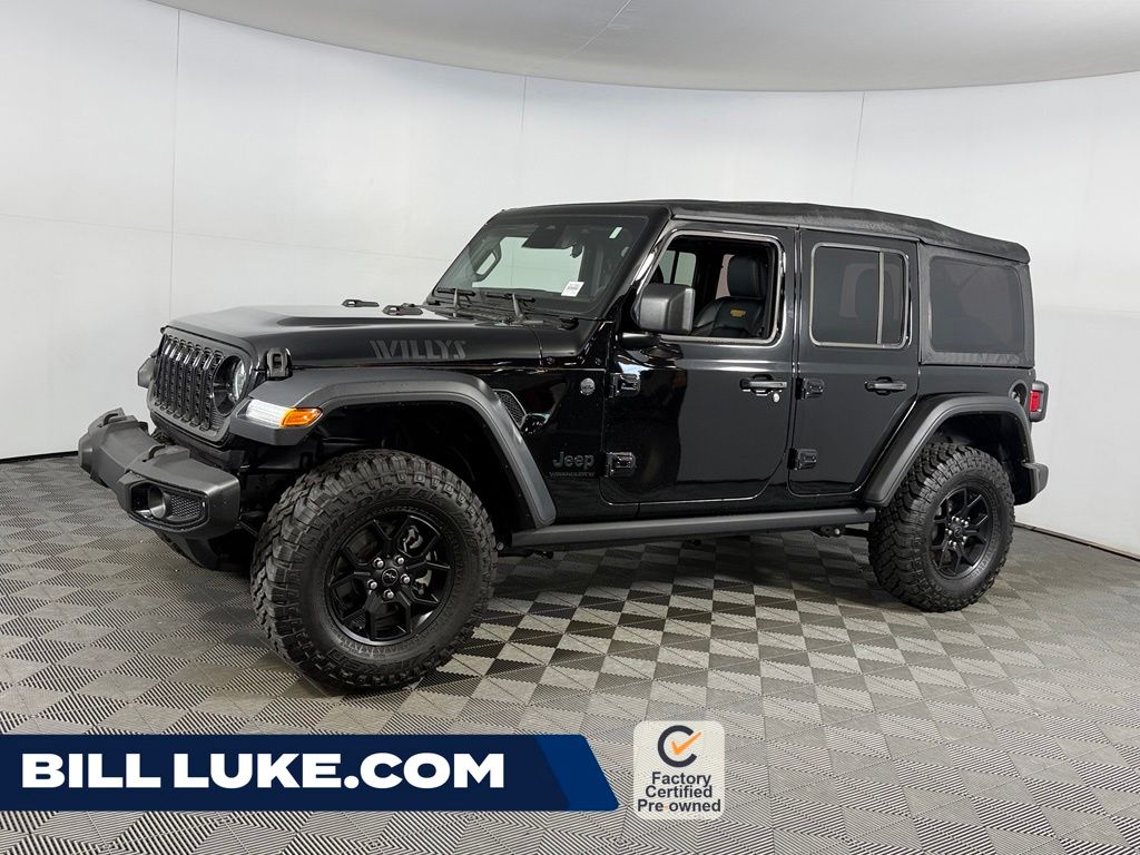 Black Clearcoat 2025 Jeep Wrangler SUV / Crossover Four-Wheel Drive 8-Speed Automatic