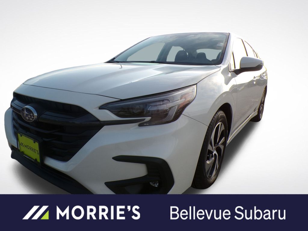 Crystal White Pearl 2025 Subaru Legacy Premium AWD Sedan All-Wheel Drive Continuously Variable Transmission